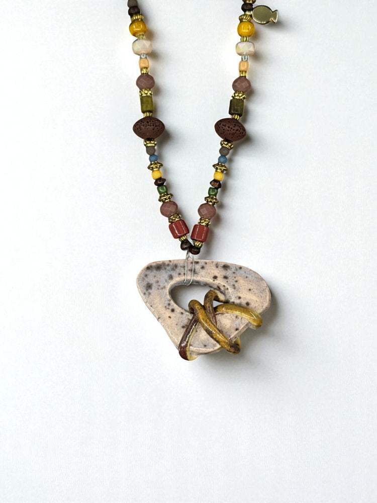 Abstract Loop Necklace