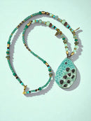 Aqua Crater Necklace