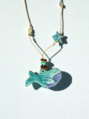 Ocean Wave Whale Necklace