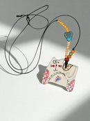 Patchwork Cat Necklace