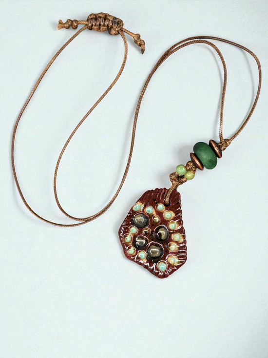 Glazed Geode Necklace