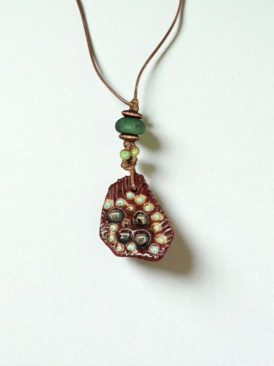 Glazed Geode Necklace