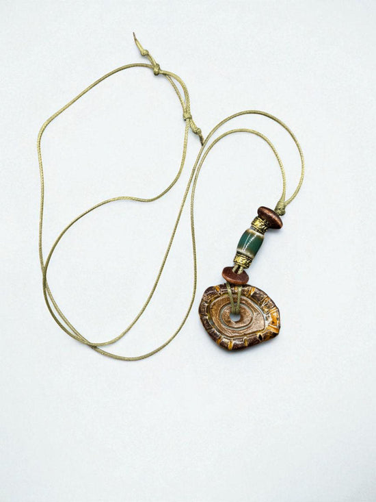 Fossil Disc Necklace