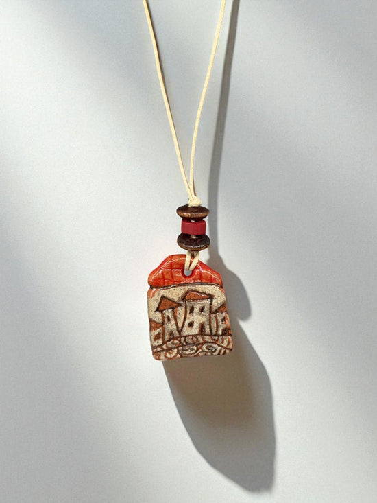 Etched Village Necklace