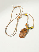 Carved Terracotta Necklace