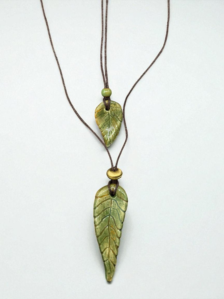 Twin Leaf Necklace