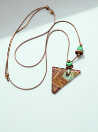 Geometric Earth Necklace