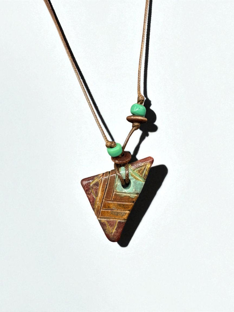 Geometric Earth Necklace