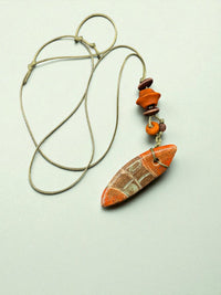 Checkerboard Fish Necklace