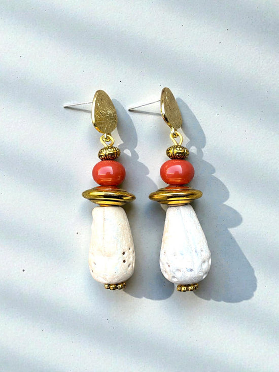 Coral Earrings