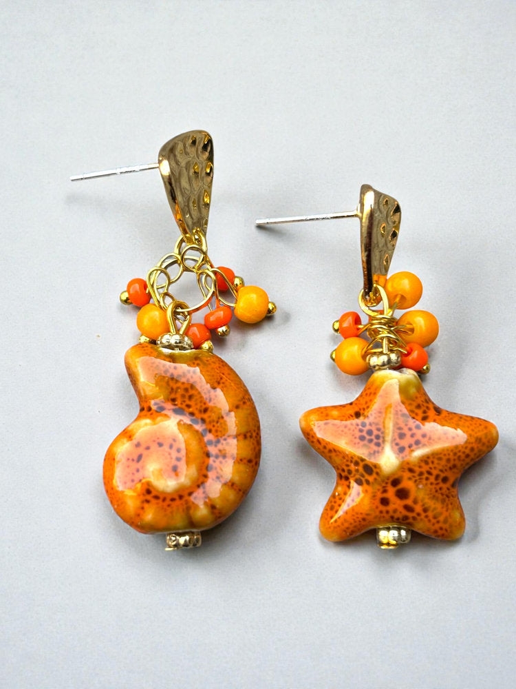 Nautilus Star Earrings