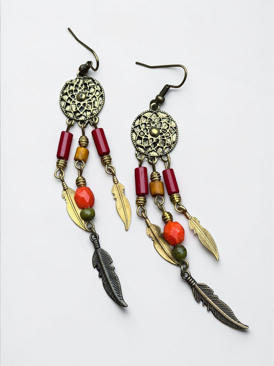 Aretes de Plumas