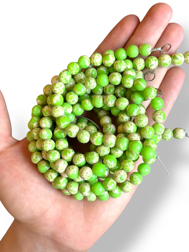 Piedra Natural Variscita de 8mm
