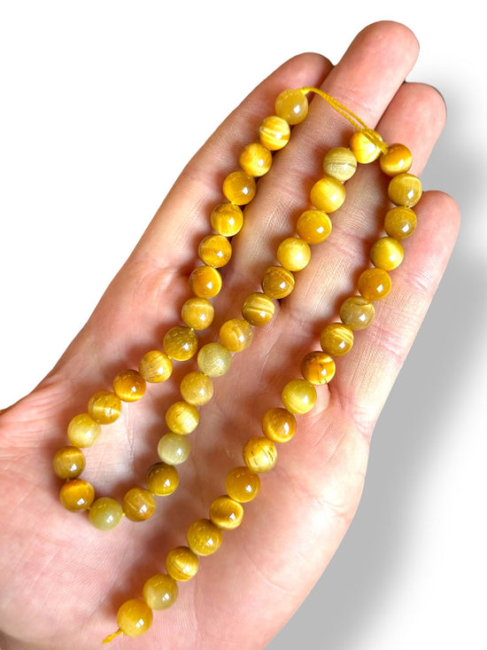 Ojo de Tigre Amarillo Piedra Natural 8mm