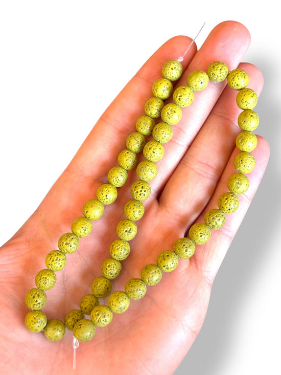 Dyed Lava Stone 8mm