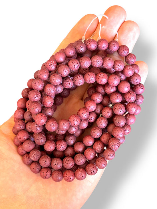 Dyed Lava Stone 8mm