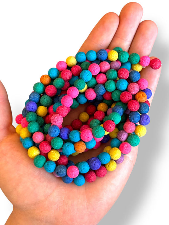Dyed Lava Stone 8mm