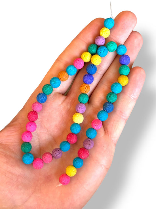 Dyed Lava Stone 8mm