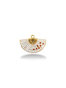 Fan Charm Gold Plated