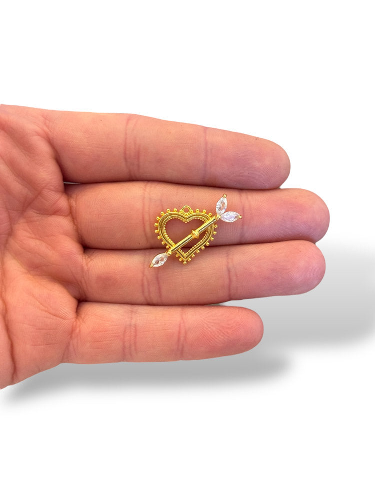 Heart Charm Gold Plated