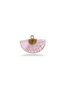 Fan Charm Gold Plated