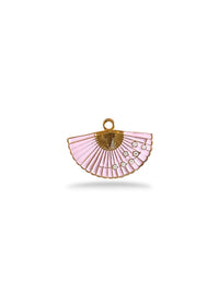 Fan Charm Gold Plated