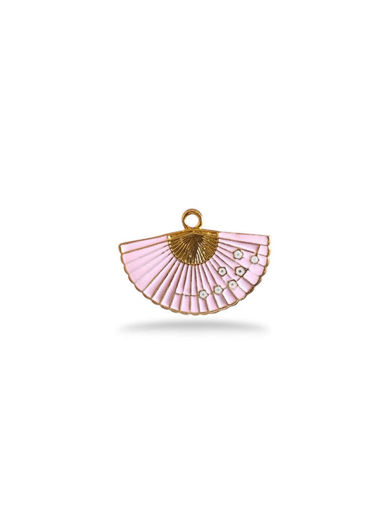 Fan Charm Gold Plated