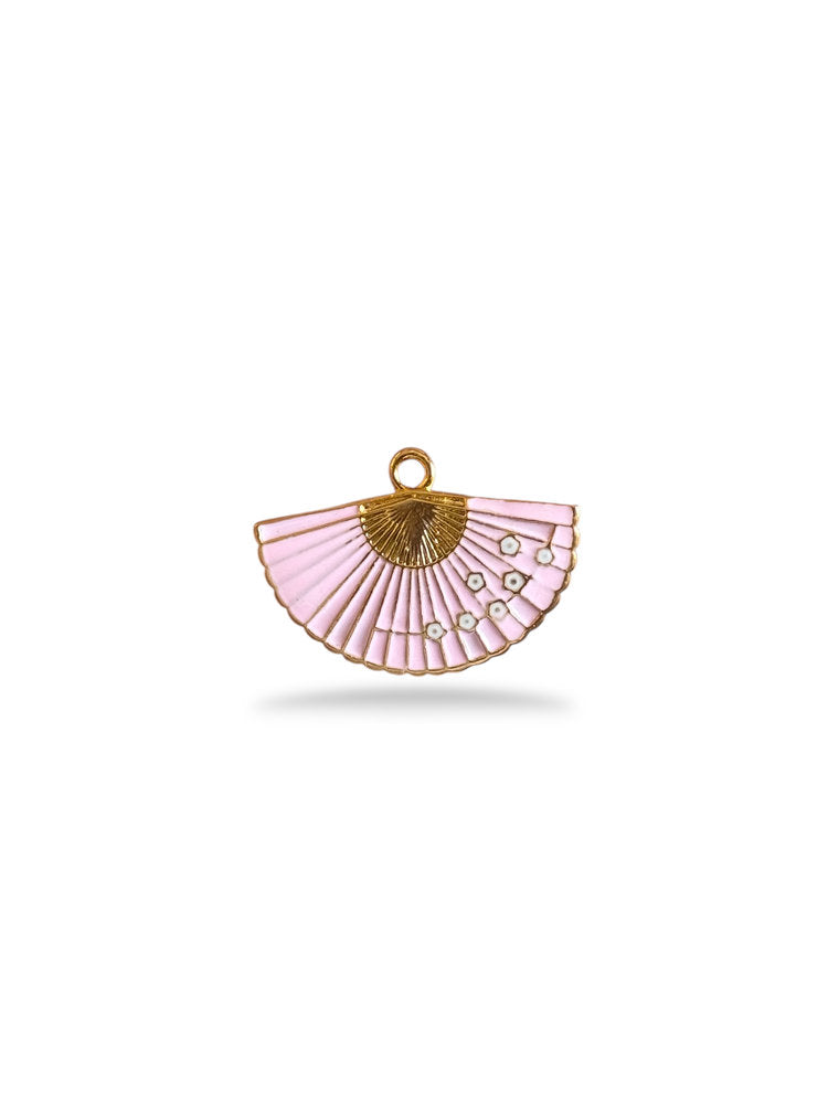 Fan Charm Gold Plated