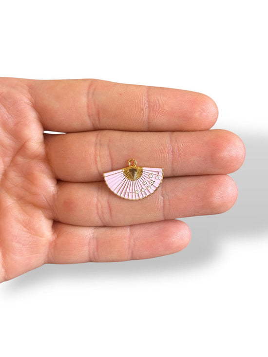 Fan Charm Gold Plated
