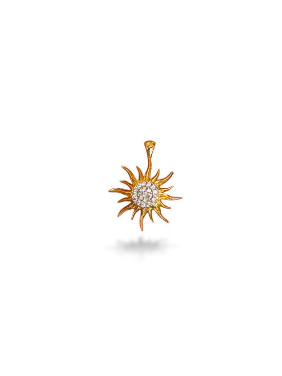 Sun Charm Gold Plated