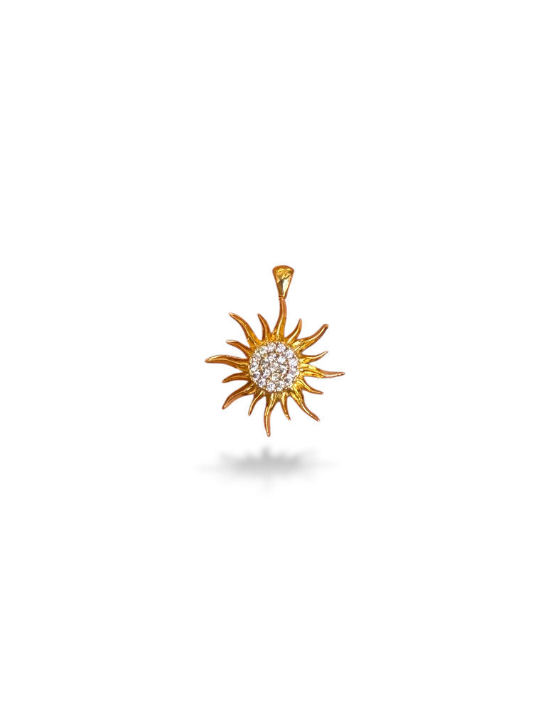 Sun Charm Gold Plated