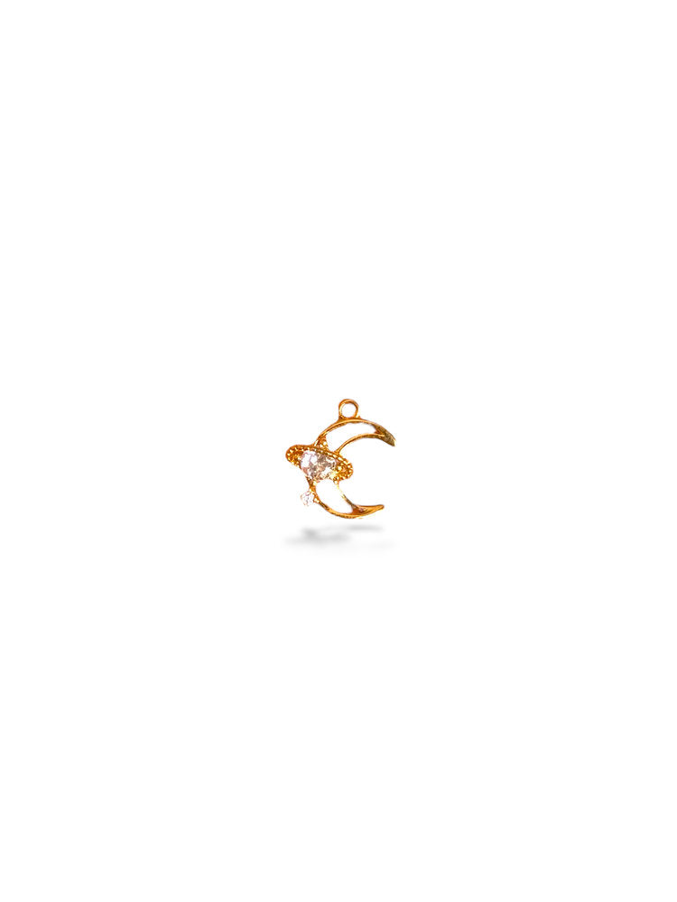 Moon Charm Gold Plated