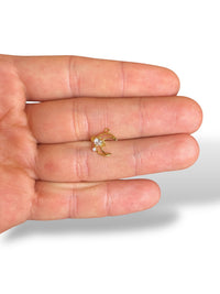 Moon Charm Gold Plated