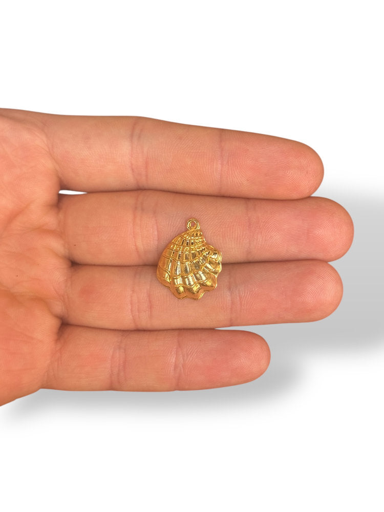 Seashell Charm Gold Plated