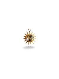 Sun&Moon Charm Gold Plated