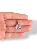 Mussel Charm Rhodium Plated