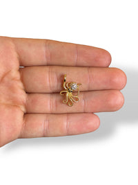 Octopus Charm Gold Plated
