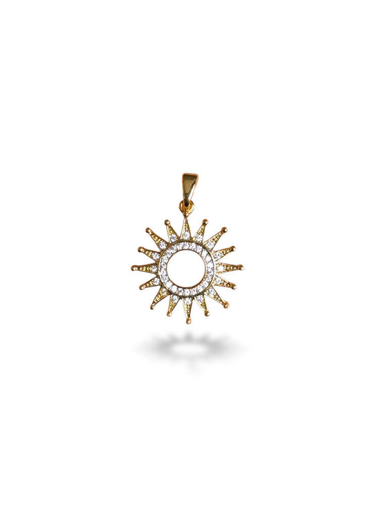 Sun Charm Gold Plated