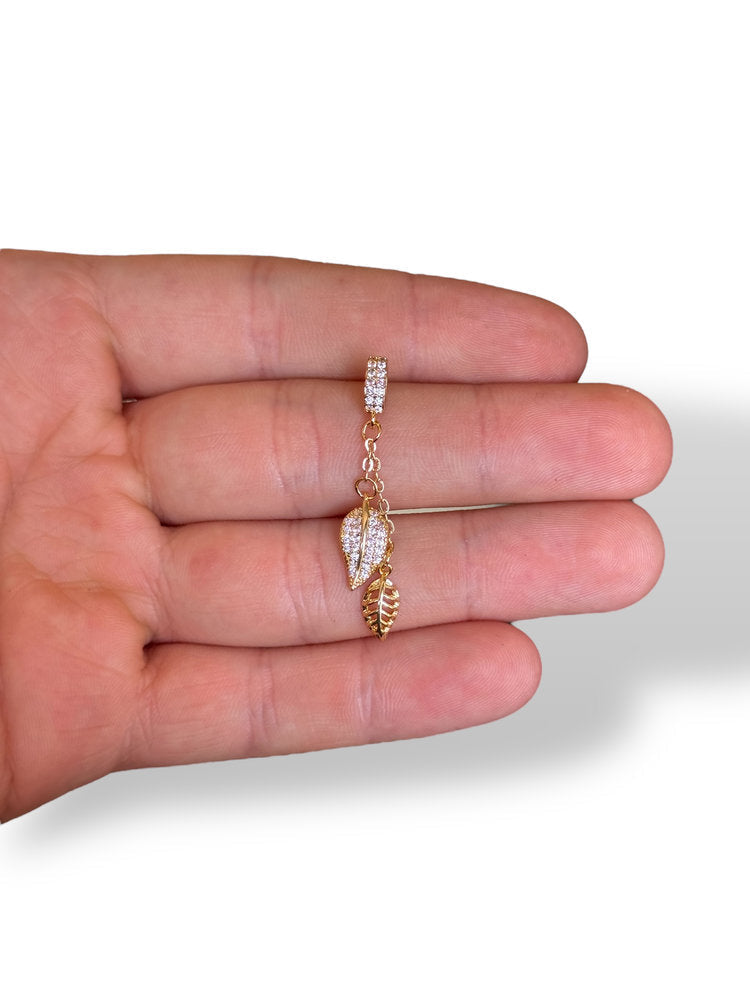 Leaf Charm Gold Plated