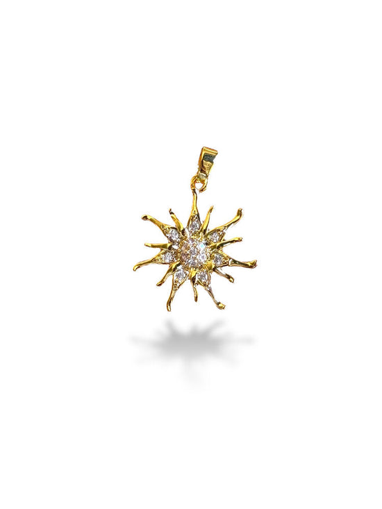Sun Charm Gold Plated