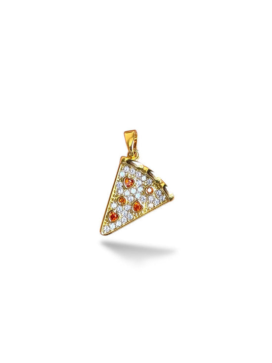 Pizza Charm Gold Plated