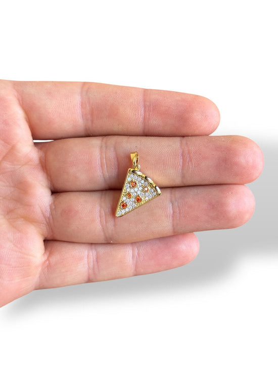 Pizza Charm Gold Plated