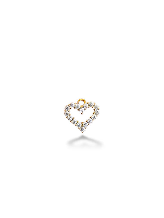 Heart Charm Gold Plated