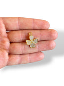 Heart Clover Charm Gold Plated