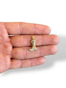 Cowboy Boots Charm Gold Plated