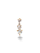 3-Heart Charm Gold Plated