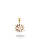 Snowflake Charm Gold Plated
