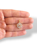 Snowflake Charm Gold Plated