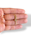 Sword Charm Gold Plated
