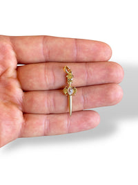 Sword Charm Gold Plated